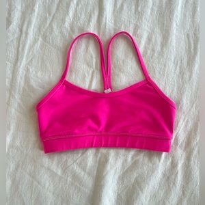 lululemon Neon Pink Sports Bra (Luon, Size 4)